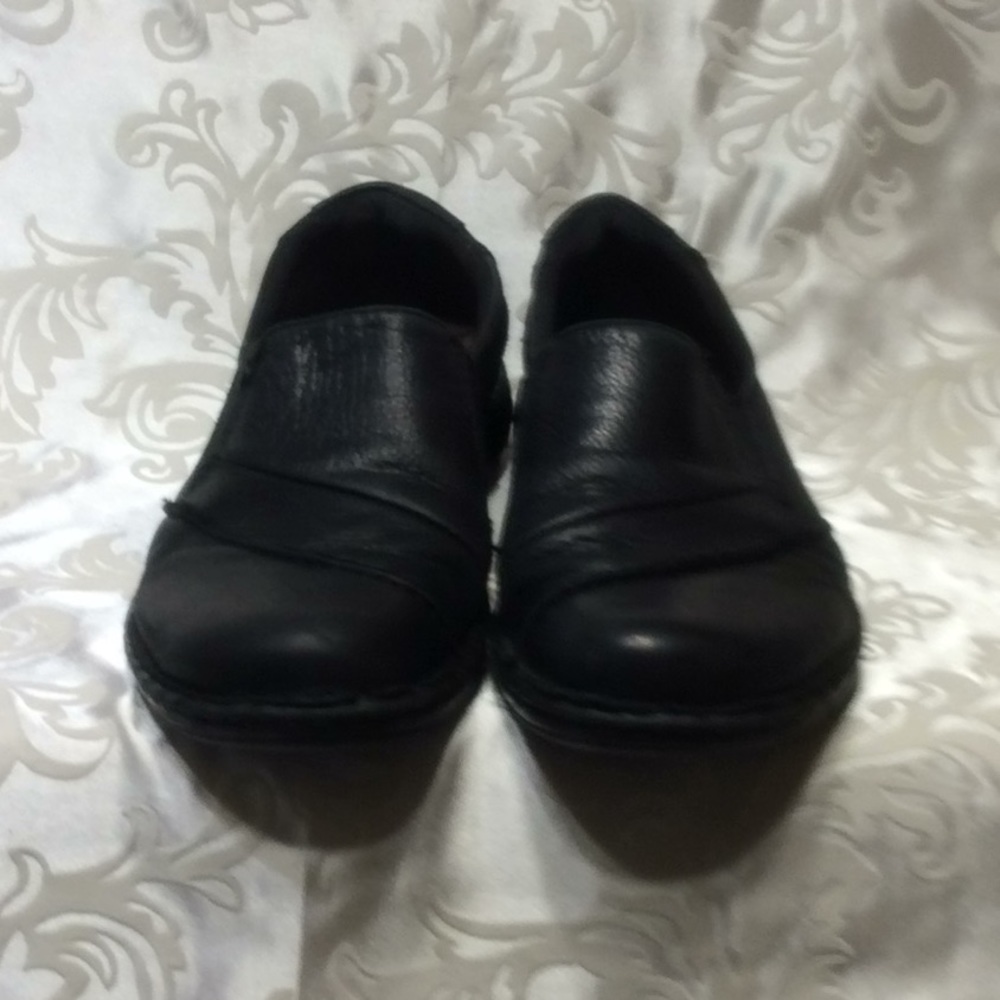 MICHEL M. Black Slip-on Shoes